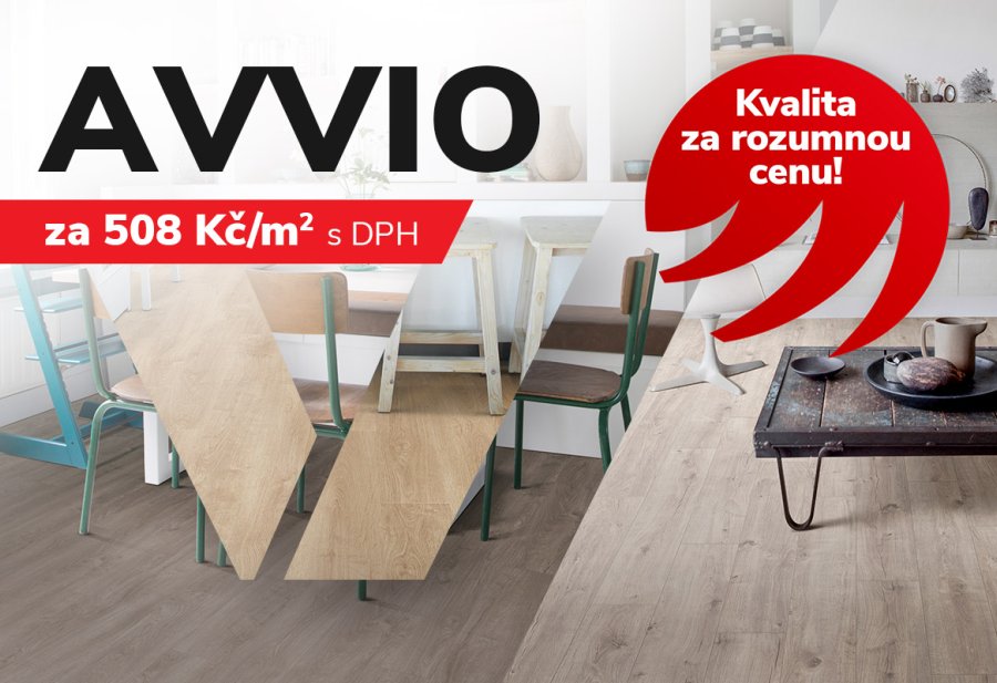 Vinylová podlaha v dílcích AVVIO, vítěz v poměru cena/kvalita - kolekce 2023
